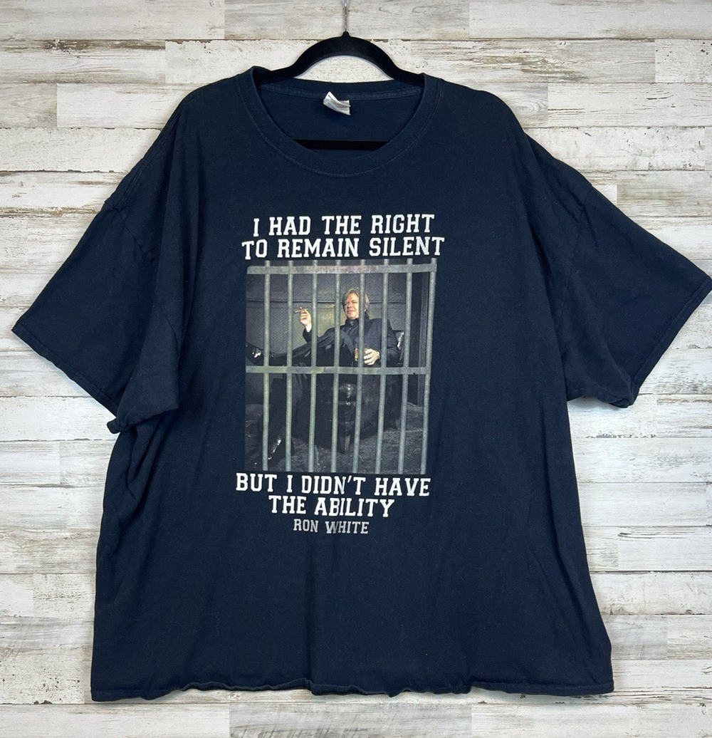 Ron White Comedy T Shirt 3XL Gildan Heavy Cotton Right to Remain Silent